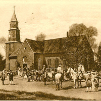 Bruton Church in early Colonial times